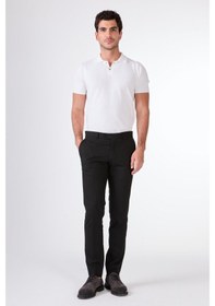 Resim Dufy Siyah Erkek Slim Fit Düz Pantolon - 103924 Siyah 