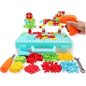 Resim 3D Yaratıcı 340 Parça Matkaplı Çanta Tamir Seti 