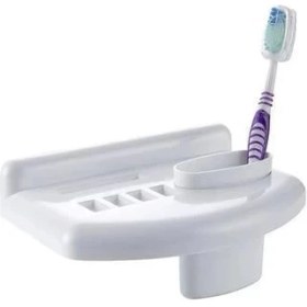 Resim MCM Group Banyo Diş Macunu Diş Fırçası Tutacağı Bardağı Fırçalık Stand 