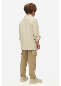 Resim Xo Kids Erkek Çocuk Gömlek 4-8 Yaş 48523 Krem 