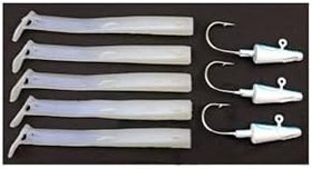Resim Candy Soft Bait 8 Cm 6 Gr 4 Pcs Cn03 - Fosforlu Silikon Yem Beyaz 8gr 
