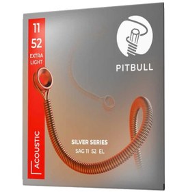 Resim PİTBULL SAG AKUSTİK GİTAR TELİ 11-52 