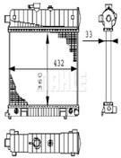 Resim BEHR Mahle Cr2207000s (8MK376710-274) Su Radyatoru ( Mercedes W202 / C180-c200 2025002603 (we445297) 