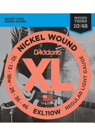 Resim D'addario Exl110w 3rd Wound Elektro Gitar Teli 10-46 