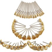 Resim Pdrplnt 45 Adet Bakır Tel Fırça Tekerleği Döner Öğütücü Aletler Için Zımpara Aksesuarları (Yurt Dışından) 