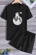 Resim trendypassion Uzay Temalı Şort T-shirt Eşofman Takımı 