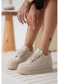 Resim Alice Kadın Bej Gizli Topuklu Sneaker Bej 