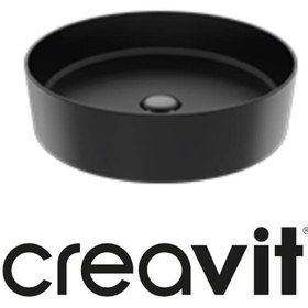 Resim Creavit Loop 45 Cm Set Üstü Çanak Lavabo Siyah Mat Lp145 