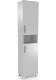 Resim Alvin Tamamı MDF 2 Kapaklı Dolap Çok Amaçlı Mutfak Banyo Dolabı 