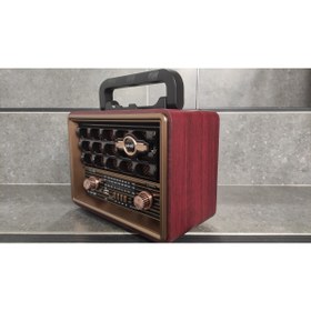 Resim Genel Markalar 8072 Nostalji Radyo - Bluetooth -aux - Hafıza Kartı, Flash Bellek Destekli Speaker 