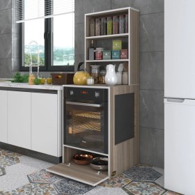 Resim Kenzlife ankastre fırın dolabı hümeyra crd 165*60*56 mutfak kapaklı 