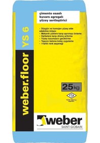 Resim Weber Floor Ys 6 Gri Yüzey Sertleştirici 25 Kg 