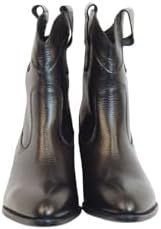 Resim The Moirai Hakiki Deri Kısa Topuklu Kovboy Botu-1 