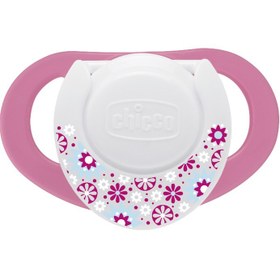 Resim Chicco Halkalı Emzik 6-12Ay 2'Li Silikon (Pembe) 