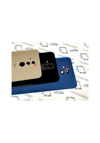 Resim Tkgz - Mate 20 Lite Arka Pil Batarya Kapağı (Kamera Lensli Cam) (519610023) Altın 