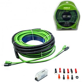 Resim FOR-X XC-4OFC Oto Anfi Kablo Seti 4GA Bakır Vakumlu 