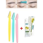 Resim Kuzgun Ticaret 3 Adet Kaş Şekillendirici Ustura Arko Nem Zeytinyağı Kremi 20 cc 