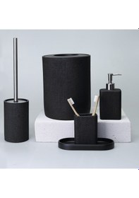 Resim Linen Tuvalet Fırçası Siyah 