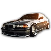 Resim Buum Garaj Bmw E36 Yan Marşpiyel Sağ Sol Set (Esnek Plastik) 
