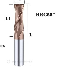 Resim 2Liyao D3.5X4DX10X50L 2FHRC55 Karbür Yarıçapı Uç Kesici Değirmen Alüminyum Cnc Freze Kesici Metal Tungsten Çelik Cnc Işleme Endmils (Yurt Dışından) 