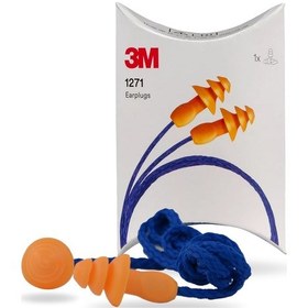 Resim 3m 1271 Kutusuz İpli Yıkanabilir Kulak Tıkacı Tekrar Kullanılabilir Snr 26 Db 