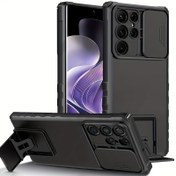 Resim S24 Ultra S24 Fe S23 Ultra S22 Ultra için Şokproof Ağır Hizmet Tipi Sert Telefon Kılıfı ile Tutucu 