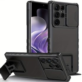 Resim S24 Ultra S24 Fe S23 Ultra S22 Ultra için Şokproof Ağır Hizmet Tipi Sert Telefon Kılıfı ile Tutucu 