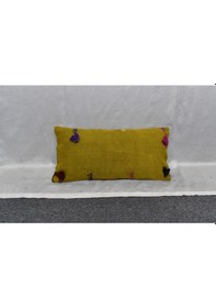 Resim Zehra Abla Halı Yeni El Dokuma Dekoratif Lumbar Kilim Kırlent Yastık Kılıfı 6889 Çok Renkli 
