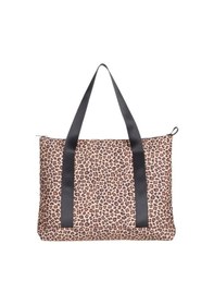 Resim Earthy Leopard Omuz Çantası / Tote Bag Kahverengi 