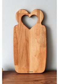 Resim Kalbim Ahşap Kesme Tahtası, Sunum Tahtası, Ahşap Servis Tabağı, Ahşap Peynir Tabağı, Kayın Ağacı Ahşap 