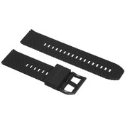 Resim Xindoker 20mm Silikon Kordon, Akıllı Saat Ve Geleneksel Saatler İçin, Dayanıklı, Nem Geçirgen, Kolay Kurulum, Kanca Kapan, Siyah 