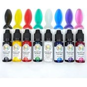 Resim Epoksi Reçine Sıvı Pigment Boya Transparan Set 8 Renk 20 ml (160 Ml) 