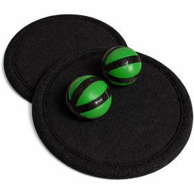 Resim Siyah Cırt Cırt Tut Oyunu Seti 2 Raket 2 Top Velcro Catch Ball Yakalama Oyunu Çocuk El Göz Koordinasyon Oyuncağı Bahçe Park Plaj Eğlence Spor Aktivite 