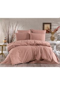 Resim Vionetta Ranforce % 100 Pamuk Kahve 2 Yastıklı Tek Kişilik Nevresim Takımı Kahve 