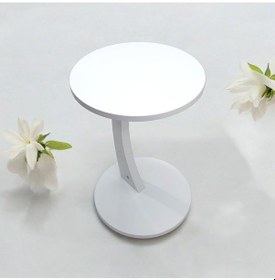 Resim Dolunay Yan Sehpa C Sehpa Beyaz Beyaz 