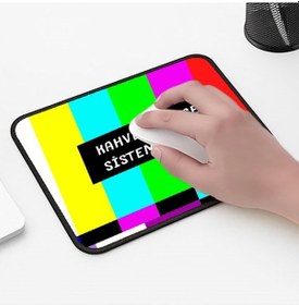 Resim Kahve Error Tasarımlı 33x28 Cm Mousepad Kaymaz Taban Rahat Konforlu Mouse Pad 