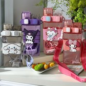 Resim Sanrio for hello kitty 520ml Leak-Proof Water Bottle - Double Straw, Large Capacity for Sports, Camping, Travel 