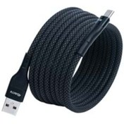 Resim Ks-ac01 Siyah Manyetik Usb-c-usb-a Kablo 1 M, Süper Hızlı Şarj 