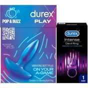 Resim Durex Titreşimli Anal Plug Tıkaç + Durex Intense Devil Ring Titreşimli Halka 