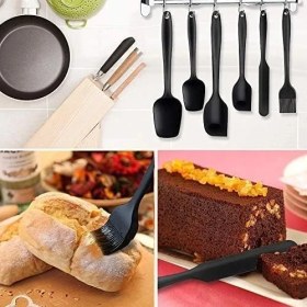 Resim Heaven House 6lı Takım Yanmaz Yapışmaz Mutfak Pasta Slikon Yumurta Fırçası Kaşık Bıçak Spatula Seti 