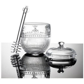 Resim Madame Coco Abeille Kaşıklı Cam Bal Kavanozu - Şeffaf - 240 Ml Diğer 