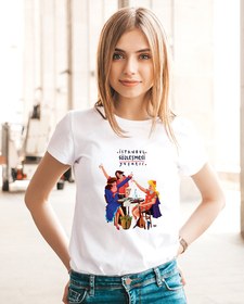 Resim İstanbul Sözleşmesi Yaşatır, Kadın Tişört 