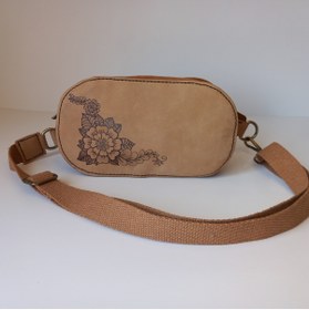 Resim SOFT A Leather El Yapımı Hakiki Deri Kadın Bel Çantası 