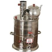 Resim Anka Odunlu 2demlikli 13litre Paslanmaz Semaver 