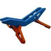 Resim Hightower Mavi & Turuncu Ayarlanabilir Bisiklet Park Standı - Yol Ve Dağ Bisikletleri İçin Yer Montajlı 