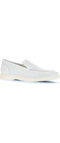 Resim Bueno Shoes Beyaz Flotter Deri Erkek Loafer 01MA8200 