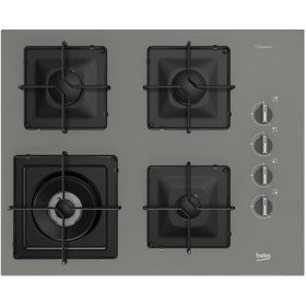 Resim Beko BOCD K 6510 EWG Wok Gözlü Gri Cam Ankastre Ocak 