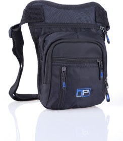 Resim Newish Polo 904 Çok Gözlü Bel Bacak Omuz Kurye Motorcu Çantası Siyah-mavi 
