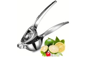 Resim Feyza Design Paslanmaz Çelik Narenciye Sıkacağı, Limon ve Portakal Sıkma Aracı 