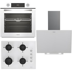 Resim Altus ALA 322 W Fırın 159 DW Ocak ALA 527 W Davlumbaz Ankastre Set 